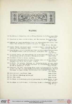 Waffen (Nr. 670-728)