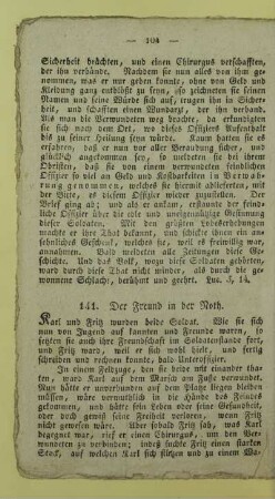 141. Der Freund in der Noth