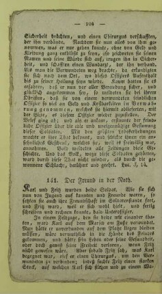 141. Der Freund in der Noth