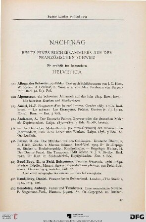 Nachtrag (Nr. 421-558)