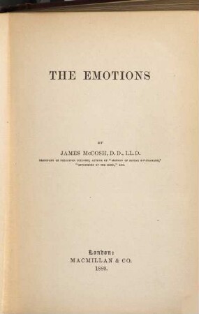The Emotions