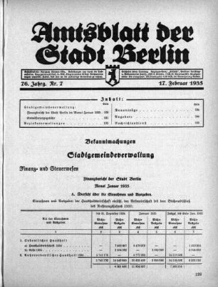 1935,7: Nr. 7, 17. Februar 1935