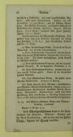 13. Die Markgrafthuemer Ober- und Nieder-Lausitz, (Lusatia)