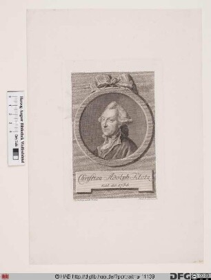 Bildnis Christian Adolph Klotz