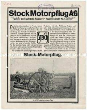 Stock-Motorpflüge