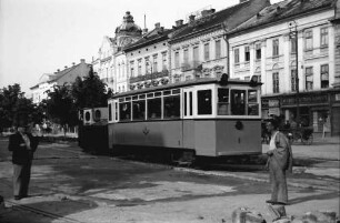 Arad: Straßenbahn mit Zugmaschine