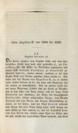 Leben Engelbert II. von 1238 bis 1250