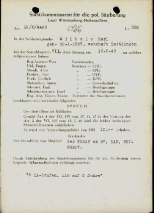 Wilhelm, Karl