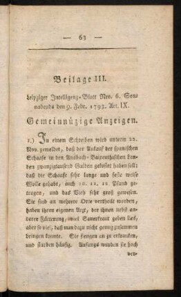 63-72, Beilage III - IV