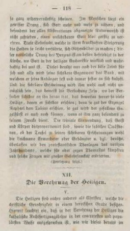118-122 Die Verehrung der Heiligen : Fortsetzung