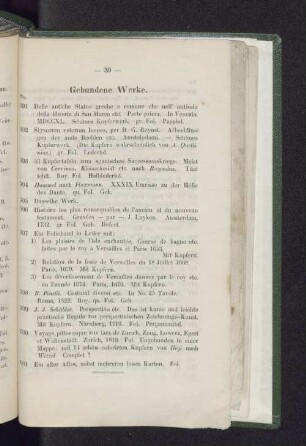 Gebundene Werke.