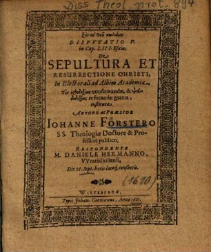 De Sepultura Et Resurrectione Christi
