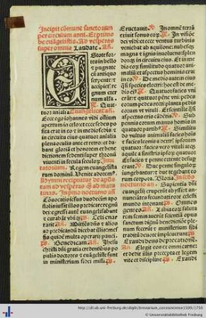 Commune sanctorum per circulum anni.