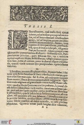 [Thesis I - XXIV]