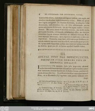 III. Auctae Sunt Hae Difficultates, Postquam Iuris Romani Usus In Germania Invaluit.