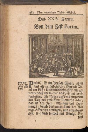 Das XXIV. Capitul. Von dem Fest Purim