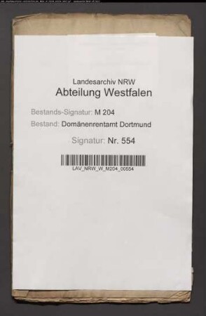 Verpachtung eine Grundstücks auf der Lünener Landwehr an Frierich Rautert aus Lanstrop; später Ablösung