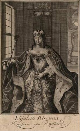 Bildnis von Elisabeth (1709-1762) Zarin von Russland