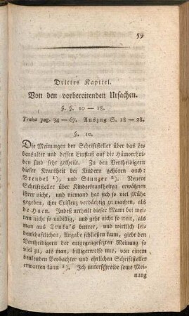 Drittes Kapitel. Von den vorbereitenden Ursachen.