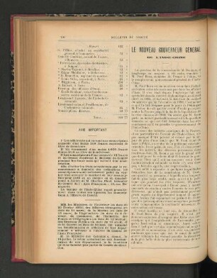 Le Nouveau Gouverneur Général. De l'Indo Chine.
