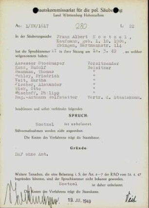 Noetzel, Franz Albert