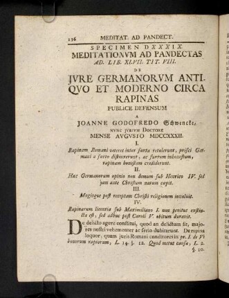 136-152, Spec. 539. De Iure Eermanorum antiquo & ...