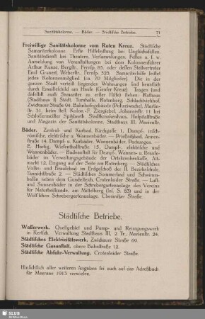 Städtische Betriebe