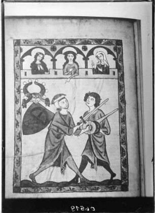 Heidelberg Manesse Handschrift Zeichnung