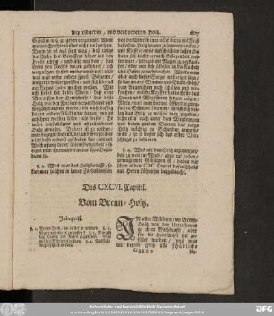 Das CXCVI. Capitel. Vom Brenn-Holtz.
