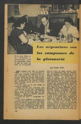 Los argentinos son los campeones de la glotonería