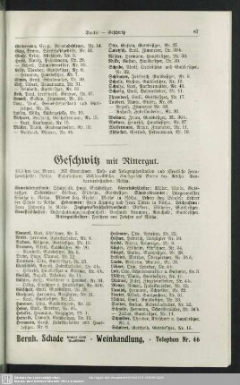 Geschwitz mit Rittergut