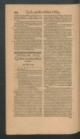 Titulus XXX. Quibus tollitur Obligatio.