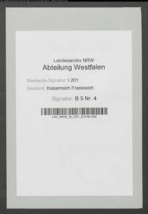 Paß für Joseph Heinrich Lamers aus Bocholt.