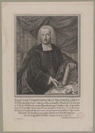 Bildnis des Ioannes Christophorus Silchmüllerus