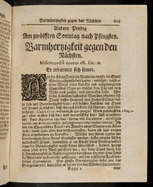 603-612, Andere Predig am zwoelfften Sonntag nach Pfingsten