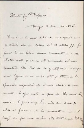 [Letter to Angelo Mosso]
