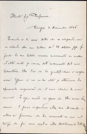 [Letter to Angelo Mosso]