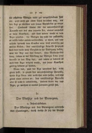 3. Der Muthige und der Verwegene.