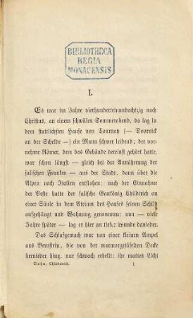 Kleine Romane aus der Völkerwanderung, 8. Chlodovech