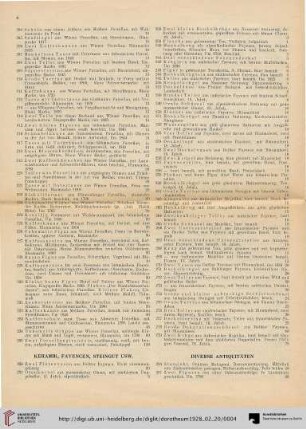 Keramik, Fayence, Steingut usw. (Nr. 236-279)