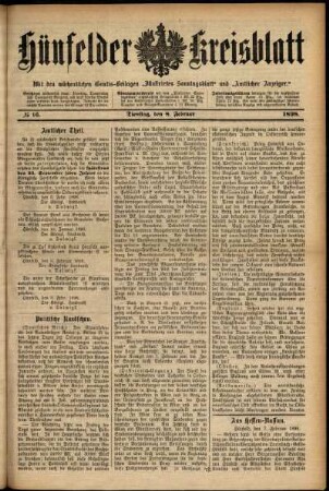 Ausgabe vom Dienstag, den 08. Februar 1898.