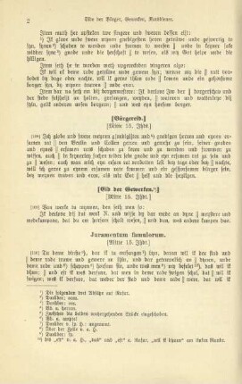 Juramentum famulorum. (Mitte 15. Jhdt.)