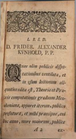 Lüderi Menckenii compendiaria theoria et praxis computationis graduum