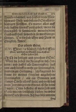 Das zehende Gebot.