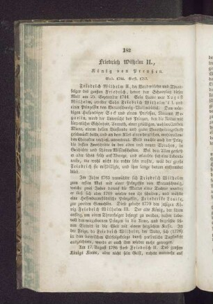 Friedrich Wilhem der II.