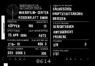 Gerichtshandelsbuch von Obercolmnitz, Bd. 06