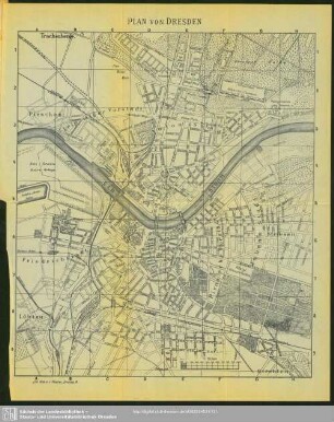 Plan von Dresden