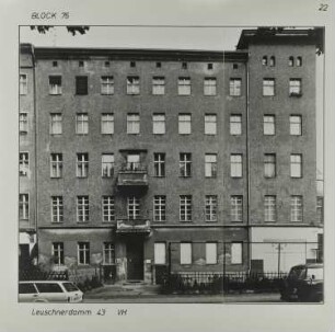 Fotografie: Leuschnerdamm 43, um 1981