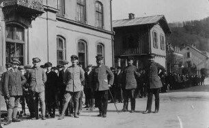Erster Weltkrieg - "Kriegserinnerungen an Nordfrankreich und die Vogesen". "Jugendwehr Schirmeck. (Dép. Bas-Rhin) Leutnant von Moltke, Hauptmann von Lewinski, Leutnant Knote, St.A. Palmberger"