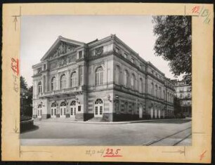 Kleines Theater, Baden-Baden: Ansicht von Osten